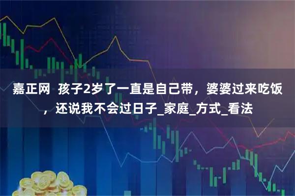 嘉正网  孩子2岁了一直是自己带，婆婆过来吃饭，还说我不会过日子_家庭_方式_看法