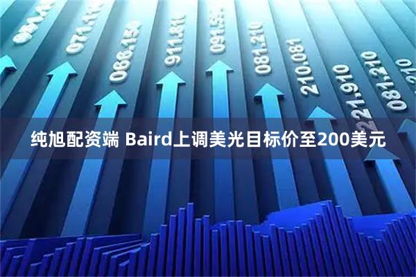 纯旭配资端 Baird上调美光目标价至200美元