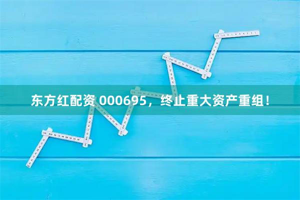 东方红配资 000695，终止重大资产重组！